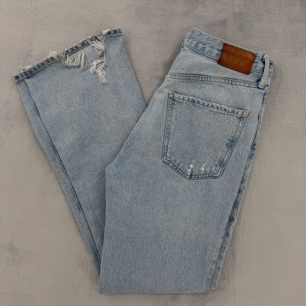 Citizens of Humanity Libby High Rise Flare Jeans Light Wash Distressed Size 27